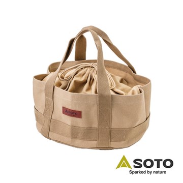 日本SOTO　帆布露營包 ST-6401M(中)