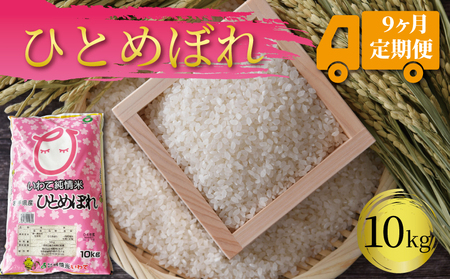 岩手県産 一等米・ひとめぼれ（精米）10kg×9回