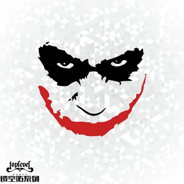 TLP鏤空車貼 蝙蝠俠小丑頭像笑臉 筆記本貼行李箱貼紙防水不褪色