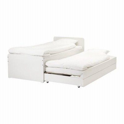 ベッドフレーム イケア IKEA SLAKT アンダーベッド＆収納付き