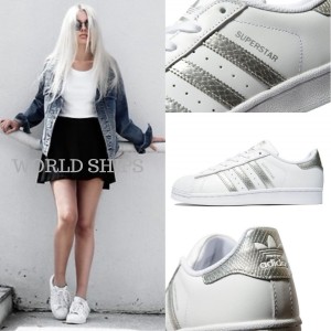 限定品 スーパースター スニーカー アディダス Adidas Originals Superstar ホワイト シルバー 海外 通販 Lineポイント最大1 0 Get Lineショッピング