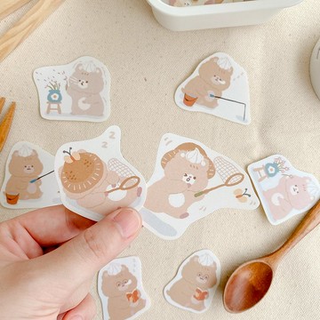 奶油鼠日常玩耍貼紙組