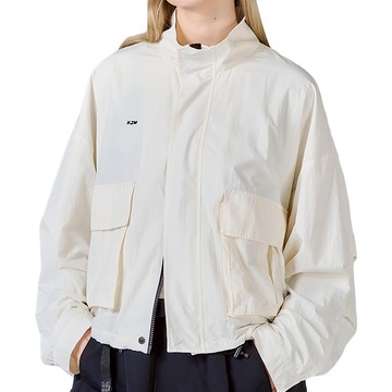 KZM OUTDOOR j10 短版工裝外套 - 時尚有型 舒適百搭  M  奶油白  1入