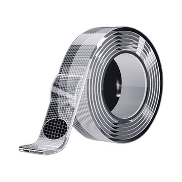 ✨可開發票#三棵樹納米網格雙麵膠高粘度強力固定墻麵車用不留痕超強兩麵膠帶#免運