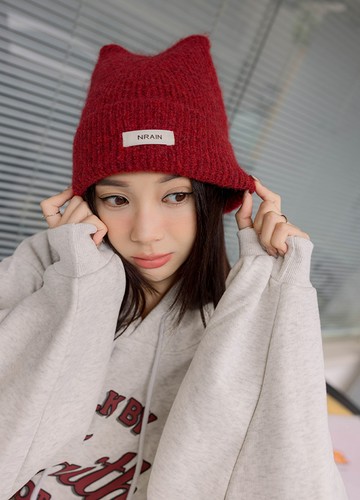 貓耳設計暖暖毛帽