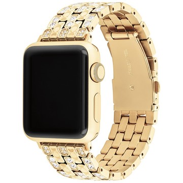 COACH Apple Watch 錶帶 38/40/41mm適用 C字水晶不鏽鋼錶帶 520禮物 送禮(不含手錶)