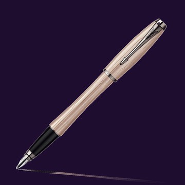 Parker 派克 都會時尚 電路紋 (玫瑰金 )鋼筆(F)