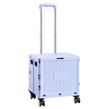 HENRAY 四輪萬向露營推車 可拆蓋購物推車 50L超大容量  薫衣紫  1個