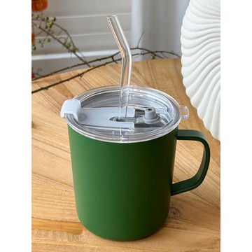 適配無印良品不銹鋼馬克杯380ml/490ml款 配件密封杯蓋