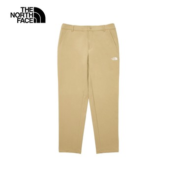 【12/12 00點快閃價】男款卡其色防潑水品牌LOGO長褲｜83OOLK5