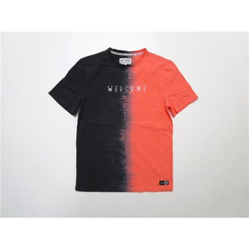 美式街頭潮牌嘻哈復古全棉扎染大克重短袖T恤滑板街舞bboy運動tee