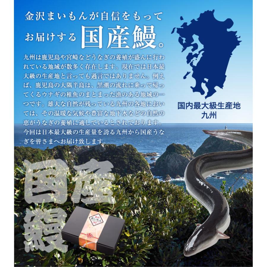 うなぎギフト7 うなぎ 国産 大サイズ国産うなぎ蒲焼1本＆カット済鰻2枚入りセット　熨斗対応可におすすめです！