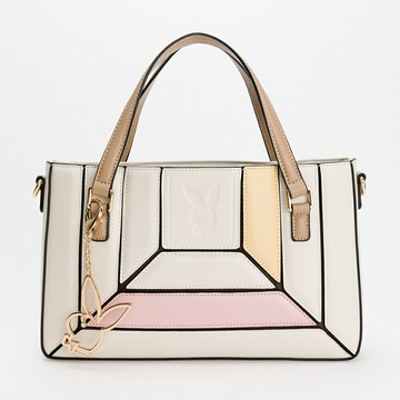 PLAYBOY - 手提包附長背帶 Sunbeam系列 - 米白色