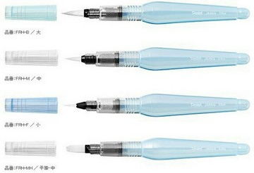 【文具通】Pentel ぺんてる 飛龍 Vistage 自來水筆 畫筆 水筆 水彩筆 みず筆【APP滿額下單10%點數(單一帳號最高1000點)】9/30止
