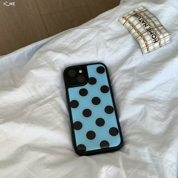 簡約波點蘋果17ProMax滴膠手機殼韓風iPhone16Pro1514電鍍蘋果112