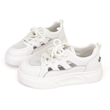 Felina 甜美泰迪真皮綁帶厚底休閒涼鞋