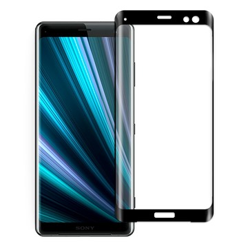 YANG YI Sony Xperia XZ3 滿版鋼化玻璃膜3D曲面防爆抗刮保護貼-黑