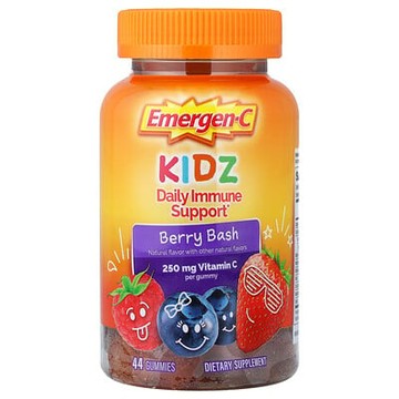 Emergen-C, Kidz，日常機體抵抗支援，濃郁漿果味，44 粒軟糖