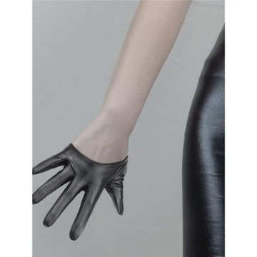 半掌手套舞臺表演拍照攝影婚紗夜店Cos多顏色女網孔露背全指仿皮