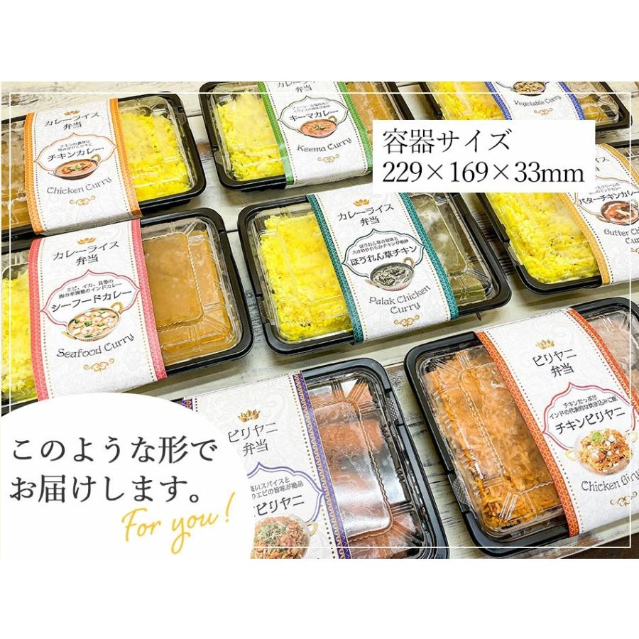 カレー　レンジで5分！インドカレー・ビリヤニ弁当6品 送料無料 ８種類から選べるインド料理 冷凍