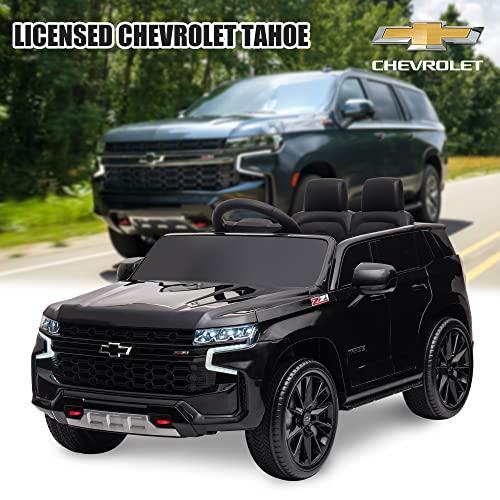 ENYOPRO Ride On Car for Kids, Licensed Chevrolet Tahoe SUV 12V7AH Battery Powered Ride On Toy Car, Kids Boys Girls Electric Car with Remote Contr