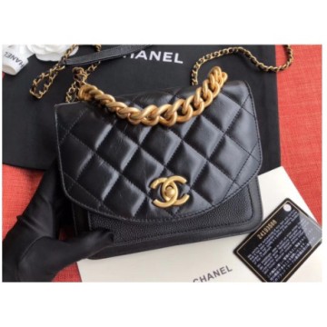 二手CHANEL AS0784 Mini Chain Handle Flap Bag菱格風琴包推薦| (舊)蝦皮-購物| LINE購物