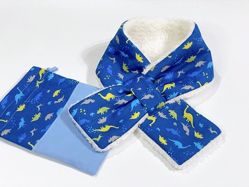 毛茸茸兒童圍巾 小恐龍 秋冬保暖 聖誕禮物首選 限量商品