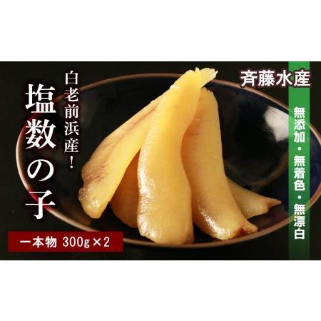 ふるさと納税 ≪白老前浜産≫塩数の子一本物300ｇ×2〈斉藤水産〉 北海道白老町