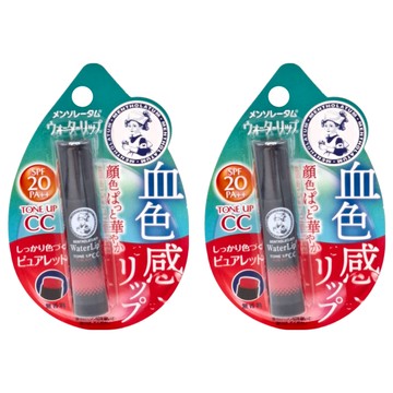 MENTHOLATUM 曼秀雷敦 保水力 潤色護唇膏 Tone Up SPF20/PA++  提升血色感  Tone Up 提升血色感  2支  4.5g