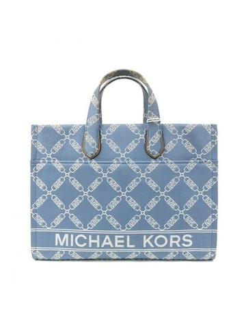 michael kors 藍色 織物托特包 手提包