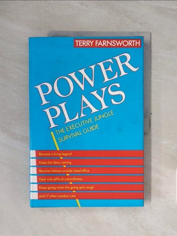 【書寶二手書T3／財經企管_ZSI】Power Plays_Terry Farnsworth