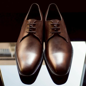 REGENT 素面三孔德比鞋-咖/ Plain Toe Derby-Brown