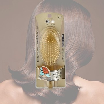 日本IKEMOTO 池本 含椿花油 順髮梳 TSG-666 梳子 美髮梳 髮梳 頭皮按摩【小髮廊】D000559
