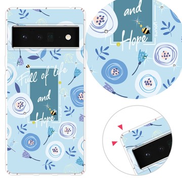 YOURS Google 全系列 彩鑽防摔手機殼-青水漾(Pixel9ProXL/Pixel8a/8Pro/Pixel7a/7Pro/Pixel6a/Pixel4)