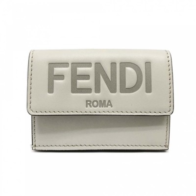 新品 FENDI 8M0468 AAYZ F1C76 二つ折り財布 グレー-