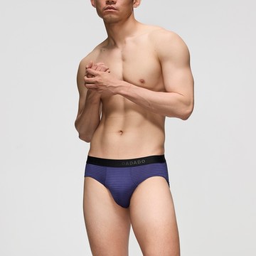 DADADO-黑標系列 M-3L貼身中腰三角男內褲(星際藍) 高針數布料-GK3256NJ