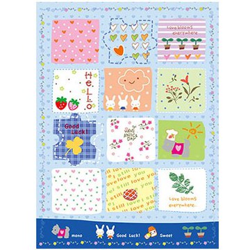 美加美 RABBIT 16K 平裝筆記 拼圖 10本/包 AF1036