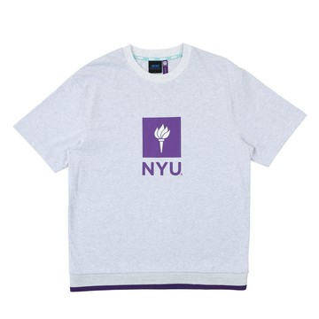 NCAA 短T 灰色 NYU 字母T 短袖 中性 7625100811
