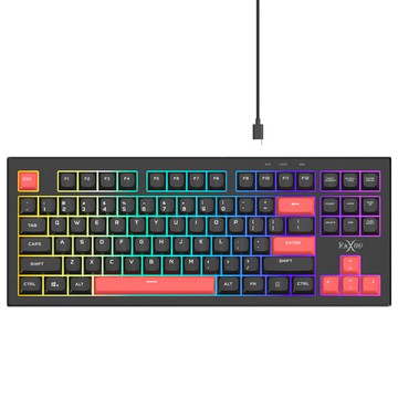 FOXXRAY 狐鐳 鬼焰TKL極致靜音電競鍵盤  製造商軸  黑紅色  FXR-BKL-S96