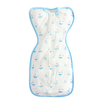 OhBabyLying 夏季薄款 蝶形包巾  藍色帆船