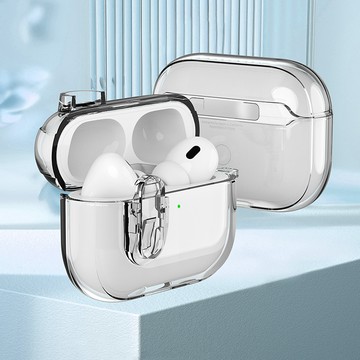 【蝦米良品】抗黃！延遲發黃！卡扣式防摔保護殼 AirPods 3 4 Pro 1/2 透明保護套 耳機保護套
