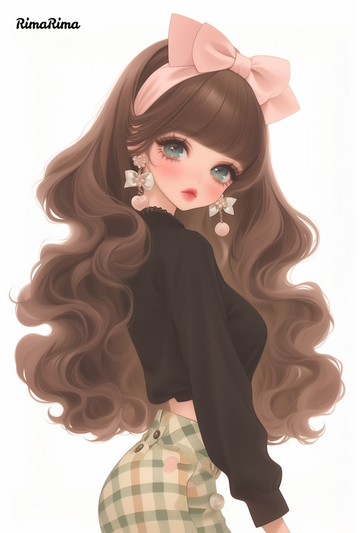 0969 原創貼紙 原創人物貼紙 貼紙 標籤 りまりま RimaRima