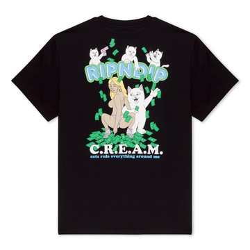 CLUB CREAM TEE (BLACK)