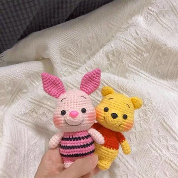 手作娃娃 diy 材料包 毛線娃娃 手作材料包 編織小熊玩偶 diy鉤針玩偶 手作玩偶 娃娃材料包 毛線編織材料包