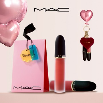 享愛心鏡吊飾💖【M.A.C】#輕親唇膏 輕親雲霧唇頰慕斯｜28絕美色新上市 #輕親唇膏輕鬆躺美