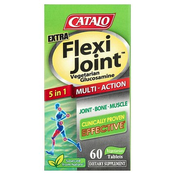 CATALO, Extra Flexi Joint™ 素食殼糖胺，60 片素食片