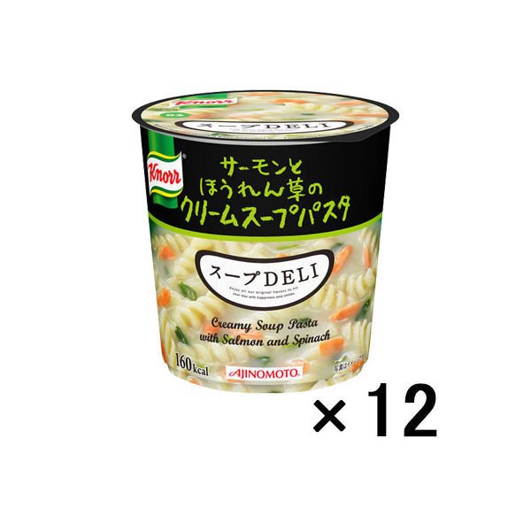 味の素インスタント　クノール　スープDELI　サーモンとほうれん草　12個　スープデリ　味の素