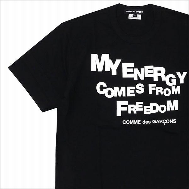 COMME des GARCONS(コムデギャルソン) MY ENERGY TEE (Tシャツ) BLACK