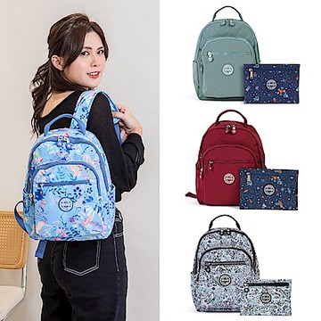 iBrand 簡約輕盈防潑水大口袋後背包(多色任選)