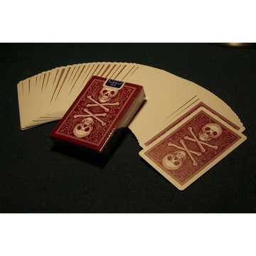 【USPCC 撲克】Bicycle skull and bone 紀念撲克 紅air cushion-S10219993